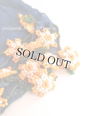 画像3: ナムルン｜ヴィンテージ｜ボンジュックオヤ：ミッドナイトブルー×オレンジ