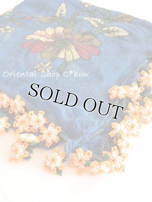 画像2: ナムルン｜ヴィンテージ｜ボンジュックオヤ：ミッドナイトブルー×オレンジ