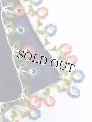 画像4: バルックケシル：大判トゥーオヤスカーフ：ミッドナイトブルー×ピンク・ブルー