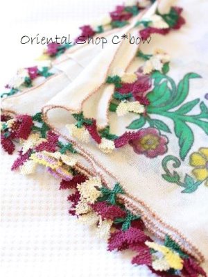 画像4: マルマラ地方｜アンティークイーネオヤスカーフ｜アイボリー