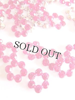 画像1: ラインストーン芯・ディープピンク