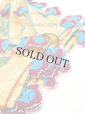 画像2: マニサ：アンティークイーネオヤスカーフ｜サーモンオレンジ