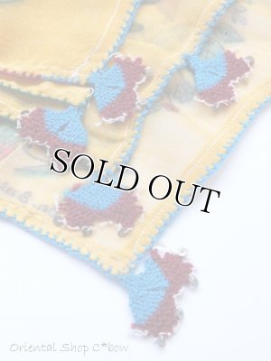 画像5: マニサ：アンティークイーネオヤスカーフ｜サーモンオレンジ