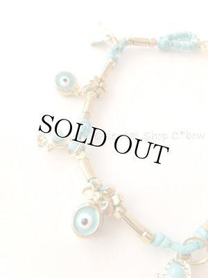 画像4: ハムサの手＆ナザルボンジュウ｜お守りブレスレット＊ターコイズ・レッド・ブラック・ホワイト｜４カラー