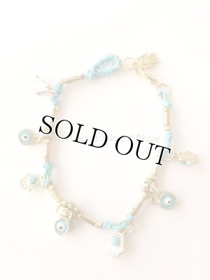 画像2: ハムサの手＆ナザルボンジュウ｜お守りブレスレット＊ターコイズ・レッド・ブラック・ホワイト｜４カラー