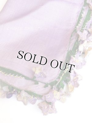 画像5: アイドゥン｜アンティークオヤスカーフ｜シルク糸｜アイドゥンのすみれ