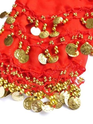 画像4: アウトレット｜ベリーダンス＊ヒップスカーフ｜３連コイン：９色セット