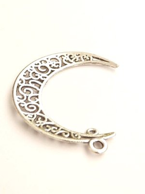 画像8: 大ぶり三日月☆透かし｜メッキパーツ