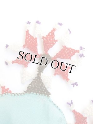 画像6: 日本発送◆ブルサ：イズニック｜アンティークオヤスカーフ｜ターコイズブルー