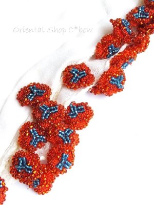 画像2: ナムルン｜ヴィンテージ｜ボンジュックオヤ：無地×ホットオレンジ