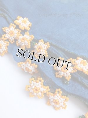 画像4: ナムルン｜ヴィンテージ｜ボンジュックオヤ：ミッドナイトブルー×オレンジ