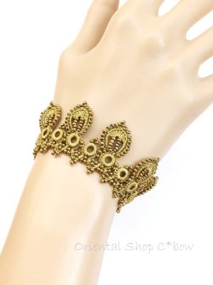 画像5: ★３点セット★ボンジュックオヤネックレス：リーフデザイン｜ゴールド系