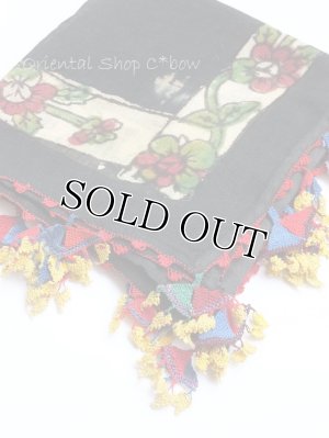 画像2: ベルガマ・コザック｜木版アンティークオヤスカーフ｜幾何学大きなオヤ