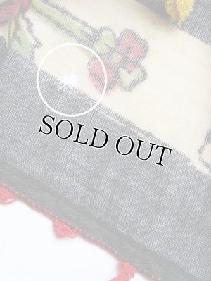 画像7: ベルガマ・コザック｜木版アンティークオヤスカーフ｜幾何学大きなオヤ