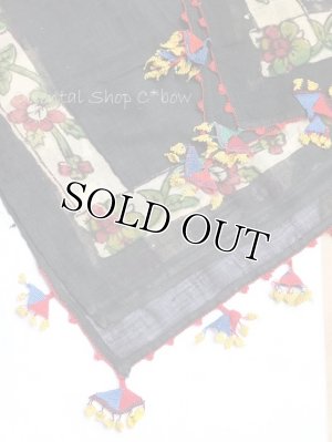 画像6: ベルガマ・コザック｜木版アンティークオヤスカーフ｜幾何学大きなオヤ