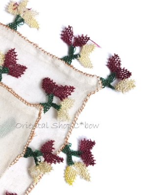 画像8: マルマラ地方｜アンティークイーネオヤスカーフ｜アイボリー