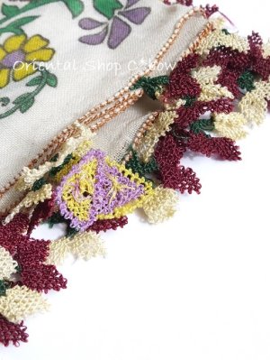 画像2: マルマラ地方｜アンティークイーネオヤスカーフ｜アイボリー