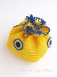 画像3: 手編みナザルボンジュウのミニ巾着｜黄色・１