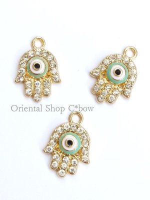 画像5: ハムサ（ファトマ）の手＆ナザル｜ラインストーン付き