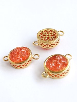 画像2: アクセサリー作りに☆ガラス｜コネクター