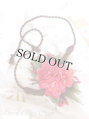 画像10: ◆豪華絢爛☆丁寧な細工のお花アクセサリー｜ルビーピンク