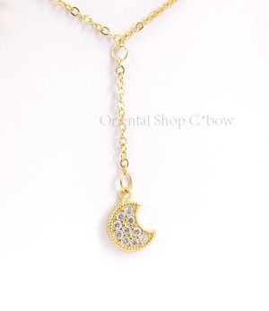 画像4: ☆シルバーネックレス☆キラキラゆらゆら月星｜金