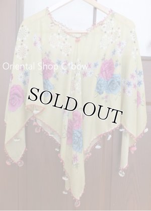 画像2: オヤのお洋服☆ポンチョ風ブラウス｜イエローグリーン