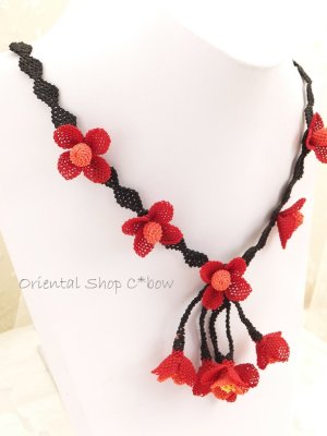 画像6: 日本発送★シルクイーネオヤネックレス：山岳薔薇