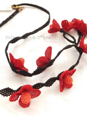 画像8: 日本発送★シルクイーネオヤネックレス：山岳薔薇