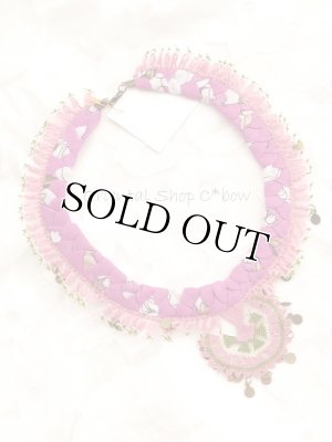 画像2: シルクイーネオヤネックレス：エフェオヤモチーフ｜ローズ