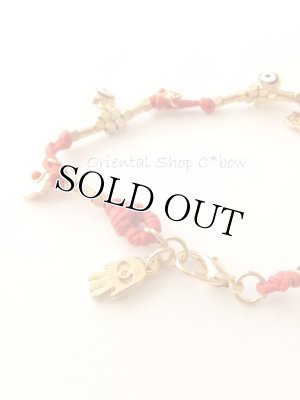 画像7: ハムサの手＆ナザルボンジュウ｜お守りブレスレット＊ターコイズ・レッド・ブラック・ホワイト｜４カラー