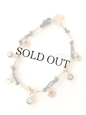 画像8: ハムサの手＆ナザルボンジュウ｜お守りブレスレット＊ターコイズ・レッド・ブラック・ホワイト｜４カラー