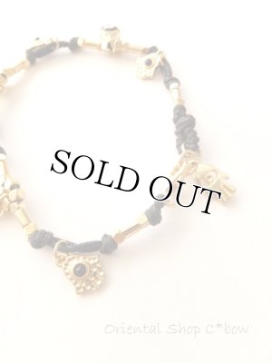 画像10: ハムサの手＆ナザルボンジュウ｜お守りブレスレット＊ターコイズ・レッド・ブラック・ホワイト｜４カラー