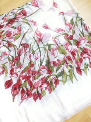 画像2: 高品質★大判スカーフ＊オヤなし：OrenBayan｜ポリエステル｜クリーム：６カラー