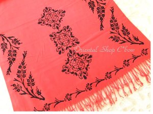 画像6: 日本発送★トカット：木版：手押しストール｜ザクロ