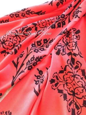 画像3: 日本発送★トカット：木版：手押しストール｜ザクロ