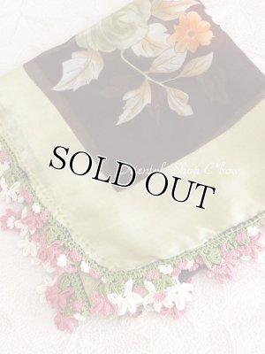 画像1: カッパドキア：大判トゥーオヤスカーフ・オリーブ・ブラウン