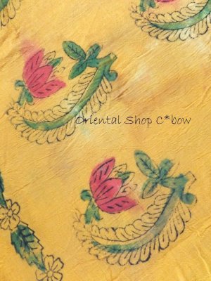 画像5: わけあり：トカット｜ヴィンテージ｜エルヴァン木版｜ホロズクユルーウ｜オレンジ