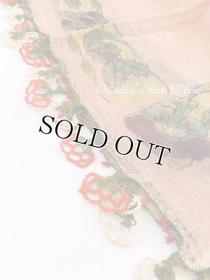 画像2: 在庫確認中■ブルサ：木版アンティークオヤスカーフ｜イーネオヤ｜シルク糸・キャートヤズマ｜アンティーチョークの断面