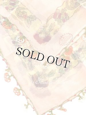 画像6: 在庫確認中■ブルサ：木版アンティークオヤスカーフ｜イーネオヤ｜シルク糸・キャートヤズマ｜アンティーチョークの断面