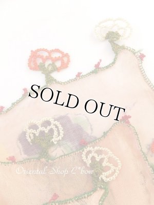 画像7: 在庫確認中■ブルサ：木版アンティークオヤスカーフ｜イーネオヤ｜シルク糸・キャートヤズマ｜アンティーチョークの断面