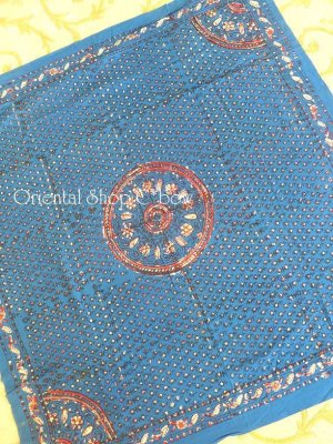 画像4: 希少★トカット｜ヴィンテージ｜エルヴァン木版｜シネッキリ｜ブルー