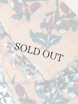 画像8: 日本発送★ブルサ：イズニック｜アンティークオヤスカーフ｜大きなイーネオヤ（人工シルク糸）｜ブラウン・柄がすごく可愛い