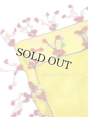 画像4: イズニック｜シルククレープ・アンティークオヤスカーフ・ゆらゆらイーネオヤ（コットン糸）