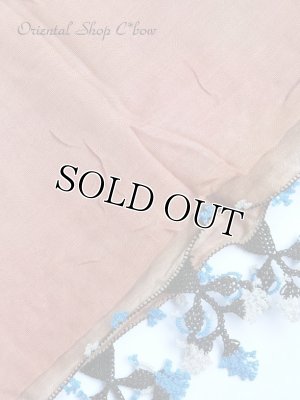 画像7: 日本発送★ブルサ：イズニック｜アンティークオヤスカーフ｜大きなイーネオヤ（人工シルク糸）｜ブラウン・柄がすごく可愛い