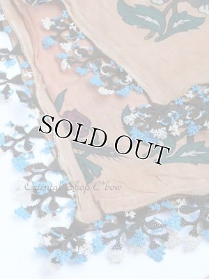 画像5: 日本発送★ブルサ：イズニック｜アンティークオヤスカーフ｜大きなイーネオヤ（人工シルク糸）｜ブラウン・柄がすごく可愛い