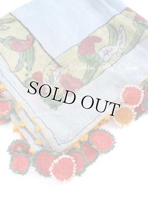 画像1: ベルガマ・コザック｜アンティークオヤスカーフ｜コットン糸・イーネオヤ｜KZ１５