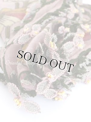 画像4: キュタフヤ・タウシャンル：アンティークオヤスカーフ｜シルク糸・可愛い｜K048