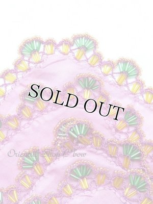 画像4: バルッケシル：アンティークオヤスカーフ｜ボンジュックイーネオヤ｜竹ビーズオヤ