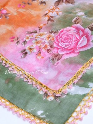 画像5: カッパドキア地方：トゥーオヤスカーフ：大判デジタル印刷｜ピンク系